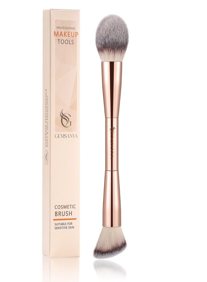 GEMSANVA Foundation Brush & Concealer Brush - Multi-Use Dual Ended Makeup Contour Brush for Cream, Liquid, Powder - Image 1